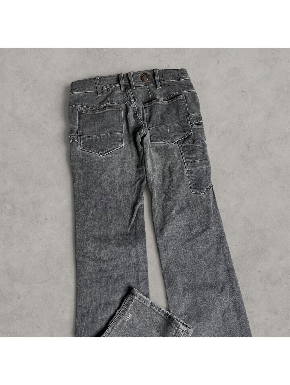 FP Free People Straight Leg Slim Denim Carpenter Jeans Size 28